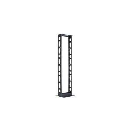 Panduit 2-POST RACK FLOOR MOUNT, 96.0"H X 20.3"W X 6"D CHANNEL, BLACK STEEL ROHS R2P6S96